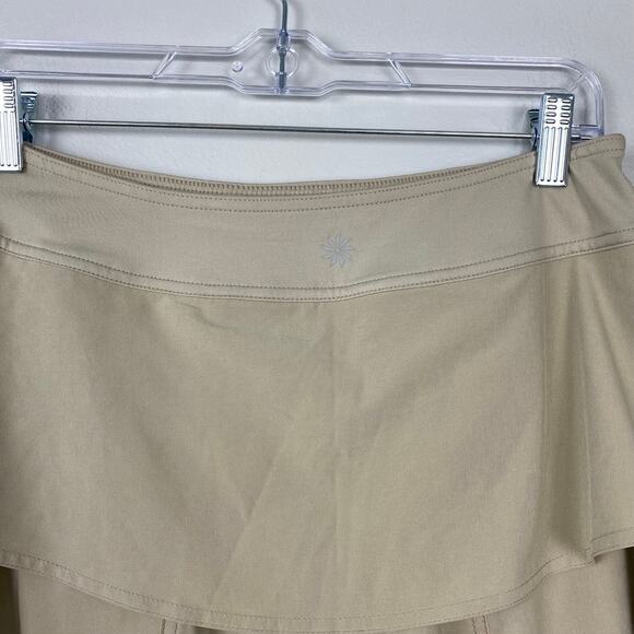 Athleta Wherever Skort Tan Tennis Skirt Utility Coquette‎ Hiker Gorpcore Size 2 - Picture 5 of 7